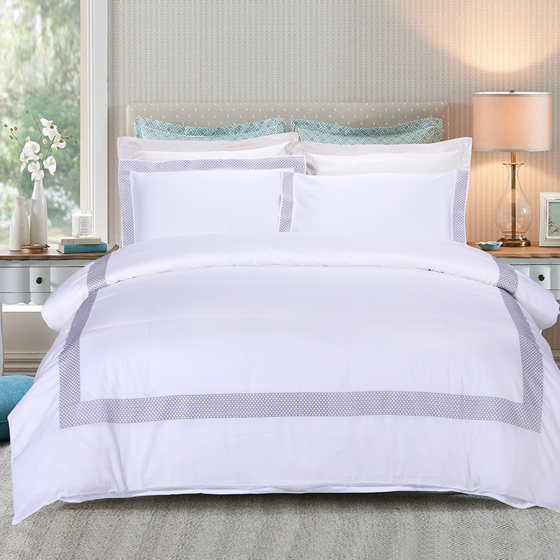 Nuovo set di biancheria da letto per hotel di lusso con design personalizzato in fabbrica