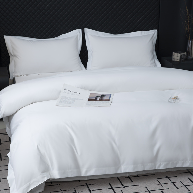 Set di biancheria da letto in tessuto 50% cotone 50% poliestere 300TC per Star Hotel Set di biancheria da letto in tessuto 50% cotone 50% poliestere 300TC per Star Hotel