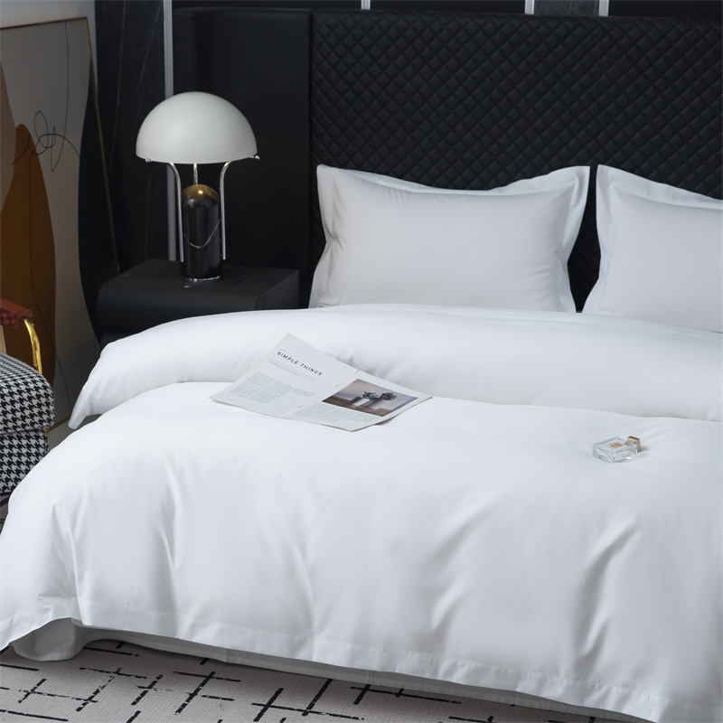 Set di biancheria da letto in tessuto 50% cotone 50% poliestere 300TC per Star Hotel Set di biancheria da letto in tessuto 50% cotone 50% poliestere 300TC per Star Hotel