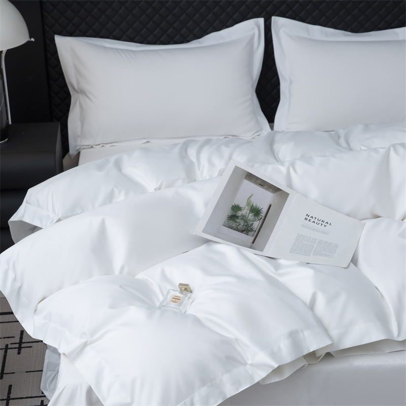Set di biancheria da letto in tessuto 50% cotone 50% poliestere 300TC per Star Hotel Set di biancheria da letto in tessuto 50% cotone 50% poliestere 300TC per Star Hotel