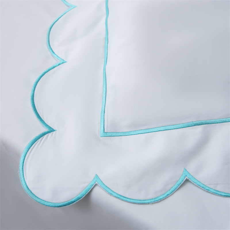 Nuovo set di biancheria da letto in rasatello di cotone 400TC con taglio ricamato Nuovo set di biancheria da letto in rasatello di cotone 400TC con taglio ricamato