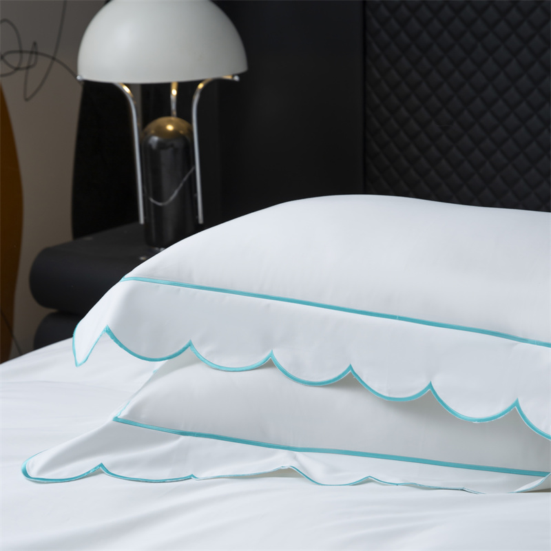 Nuovo set di biancheria da letto in rasatello di cotone 400TC con taglio ricamato Nuovo set di biancheria da letto in rasatello di cotone 400TC con taglio ricamato