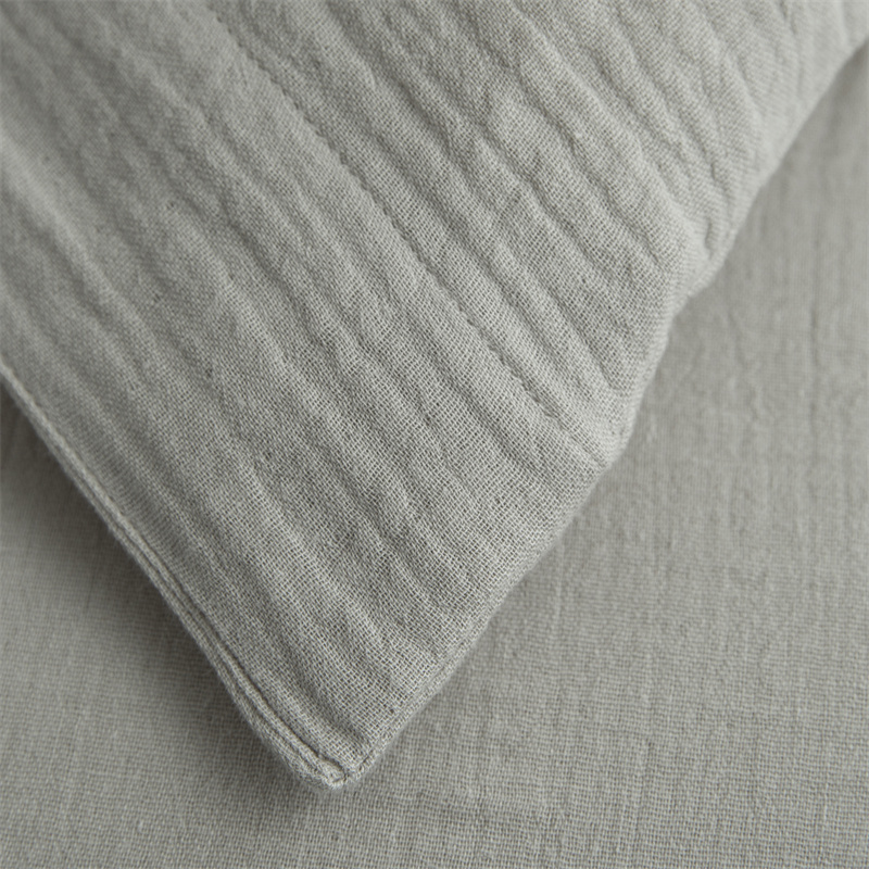 Set di biancheria da letto super morbido in tessuto di cotone 100% garza a doppio strato Set di biancheria da letto super morbido in tessuto di cotone 100% garza a doppio strato