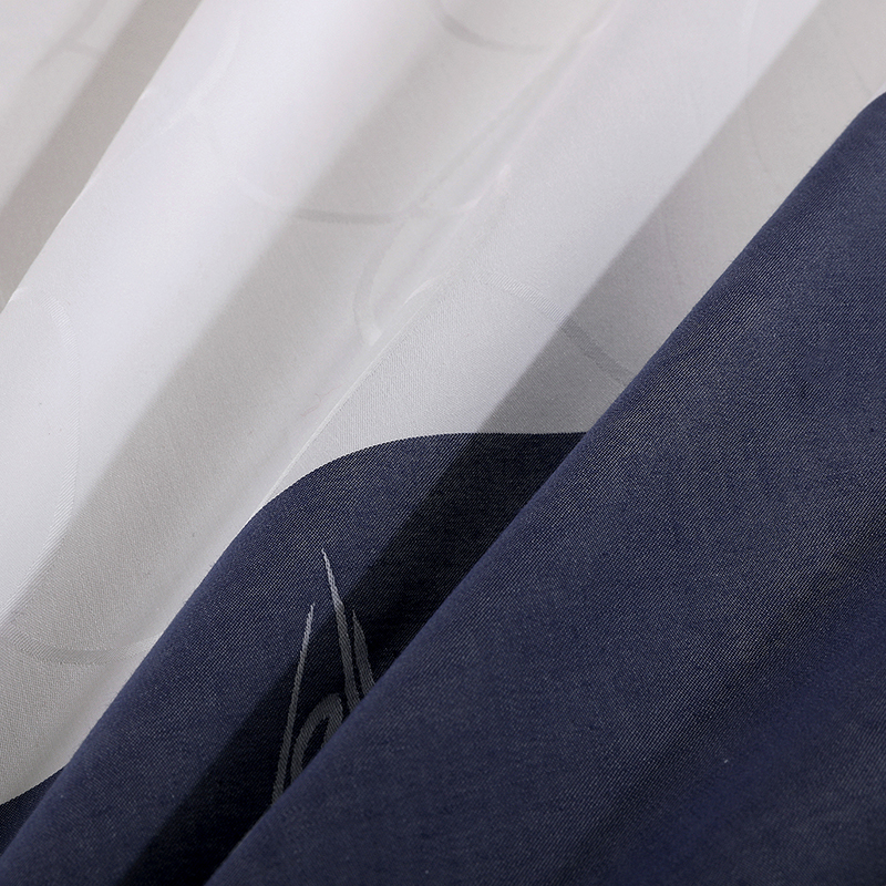 Set biancheria da letto in cotone 100% con logo personalizzato tinto in filo Set biancheria da letto in cotone 100% con logo personalizzato tinto in filo